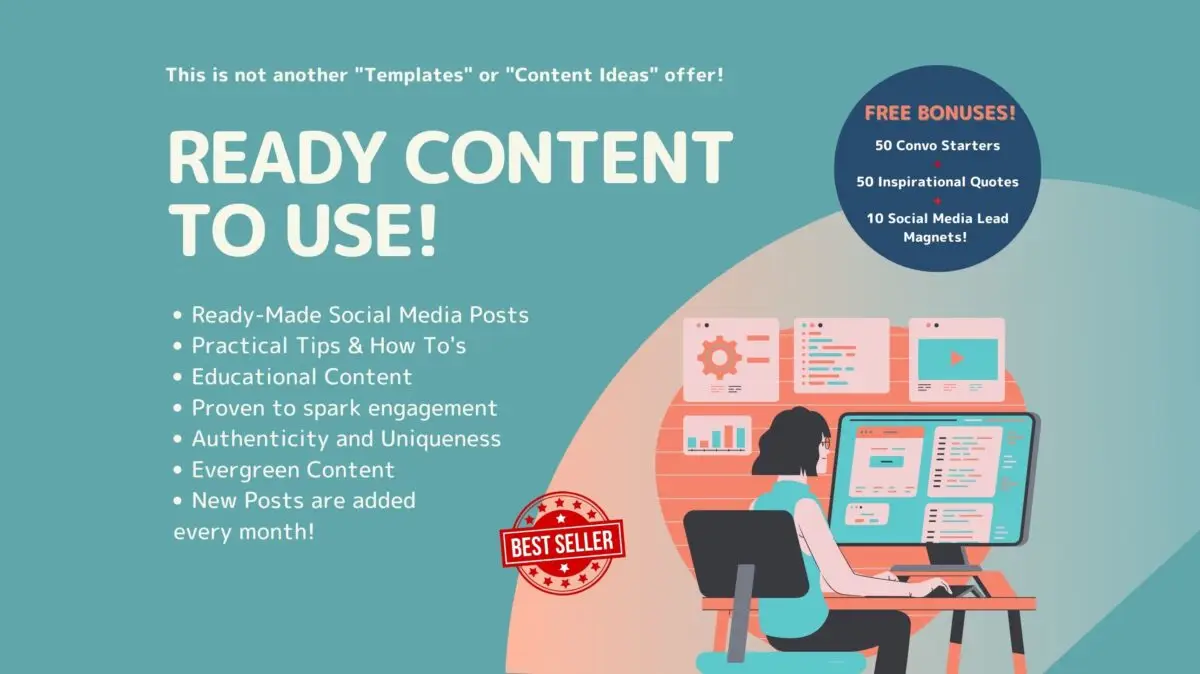 100+ Ready Social Media Posts for Content Marketing!
